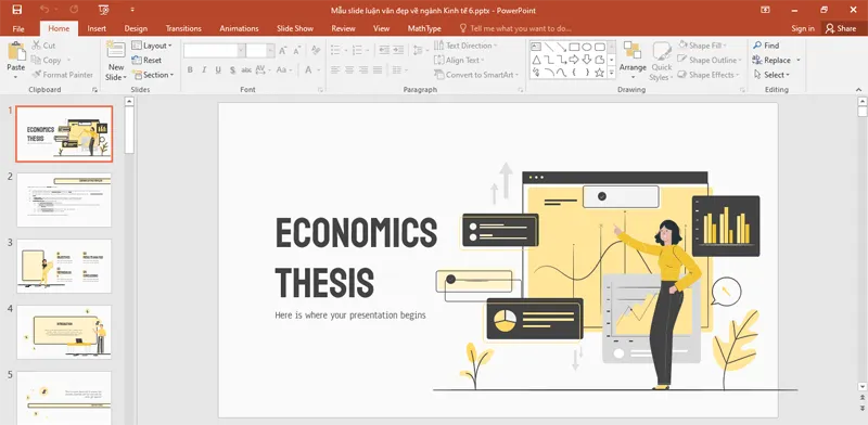 Kinh nghiệm thuyết trình với slide luận văn thạc sĩ