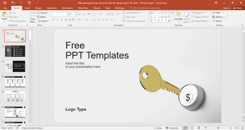 Mỗi slide chỉ trình bày một ý tưởng