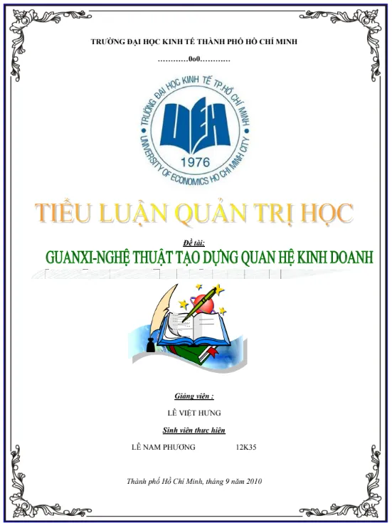 Tiểu luận quản trị học – Guanxi