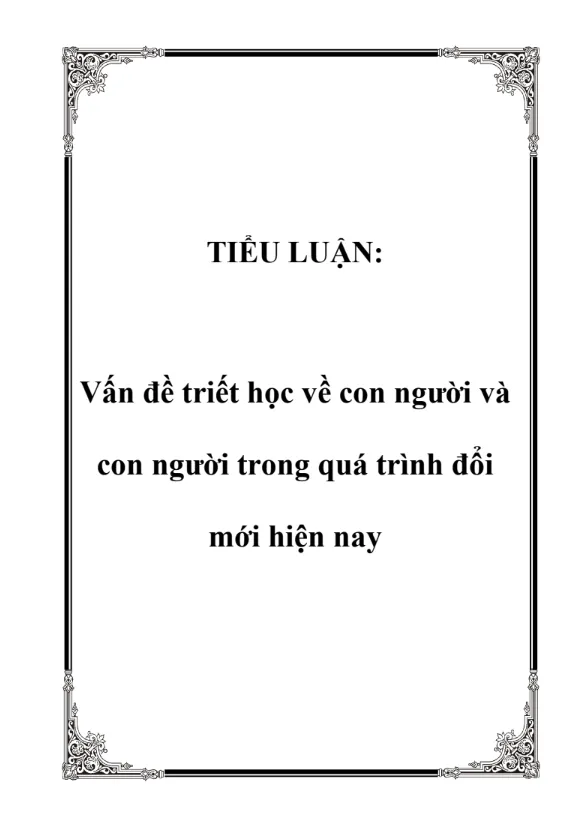 Đề tài tiểu luận triết học hay nhất