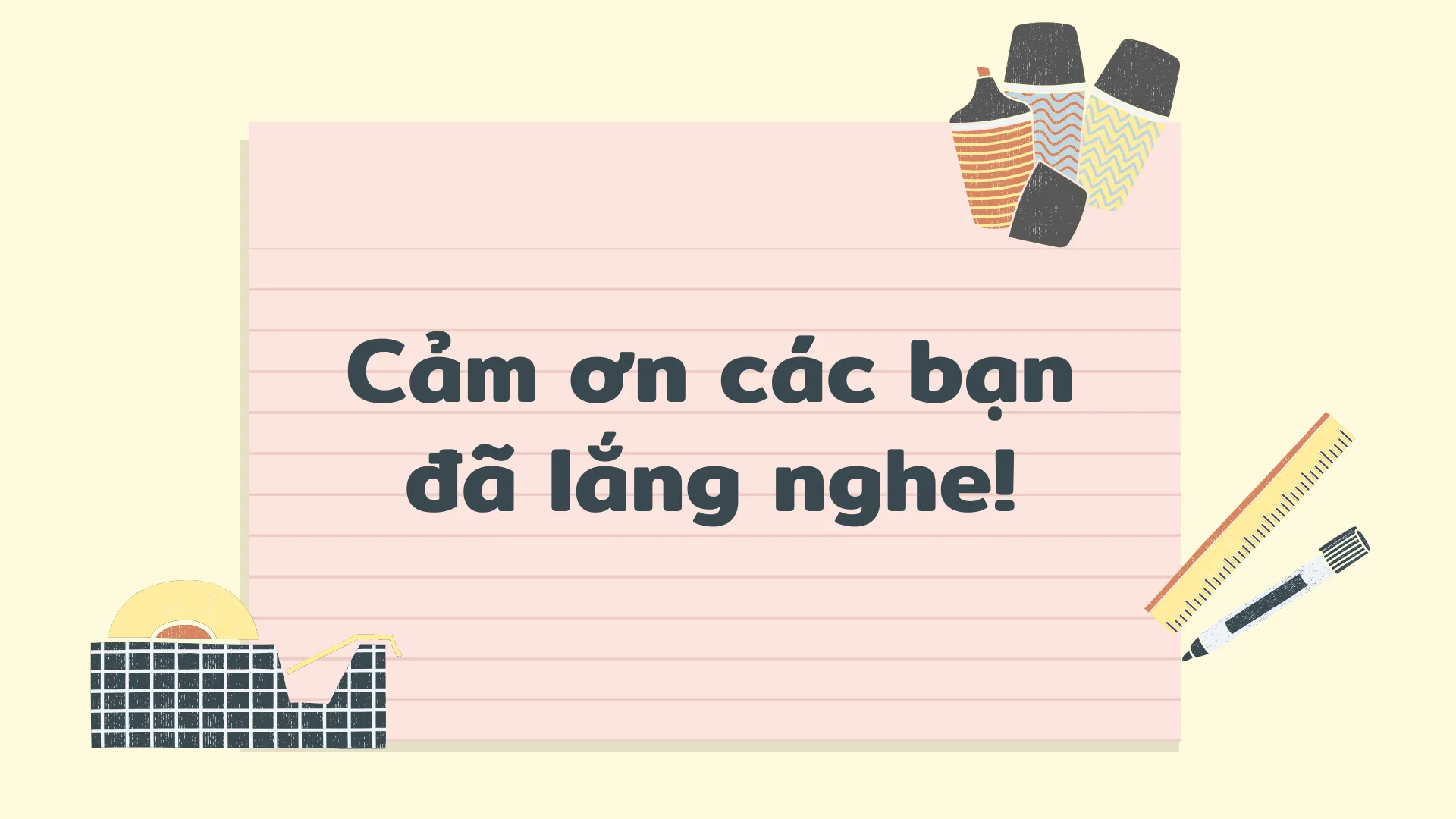 Mẫu slide cảm ơn chủ đề học tập / giáo dục