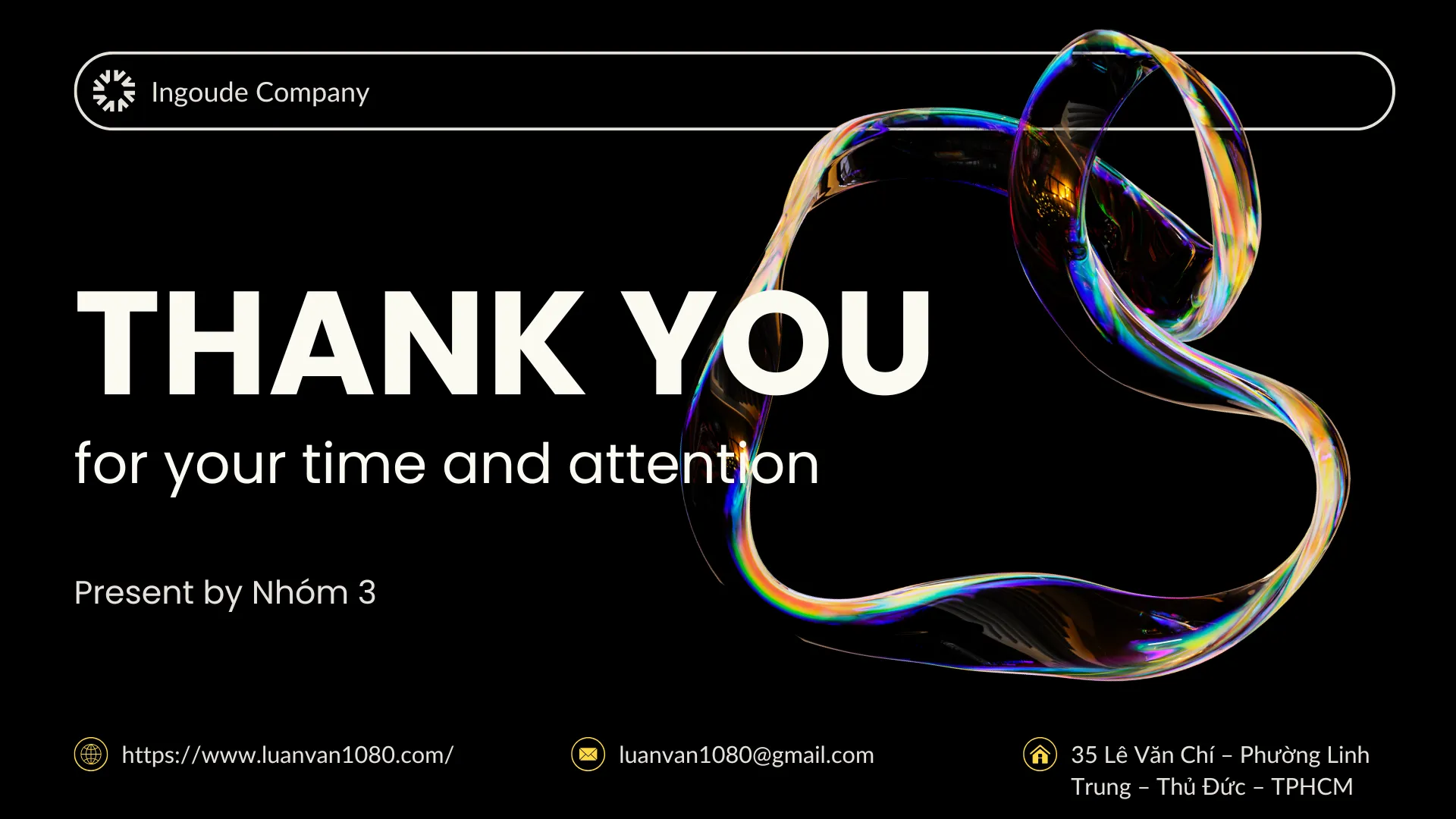 Mẫu slide cảm ơn PowerPoint chuyên nghiệp cho doanh nghiệp