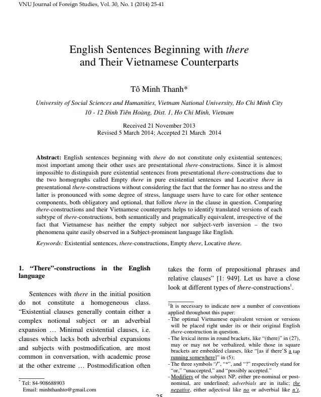 Mẫu luận văn tiếng Anh hay