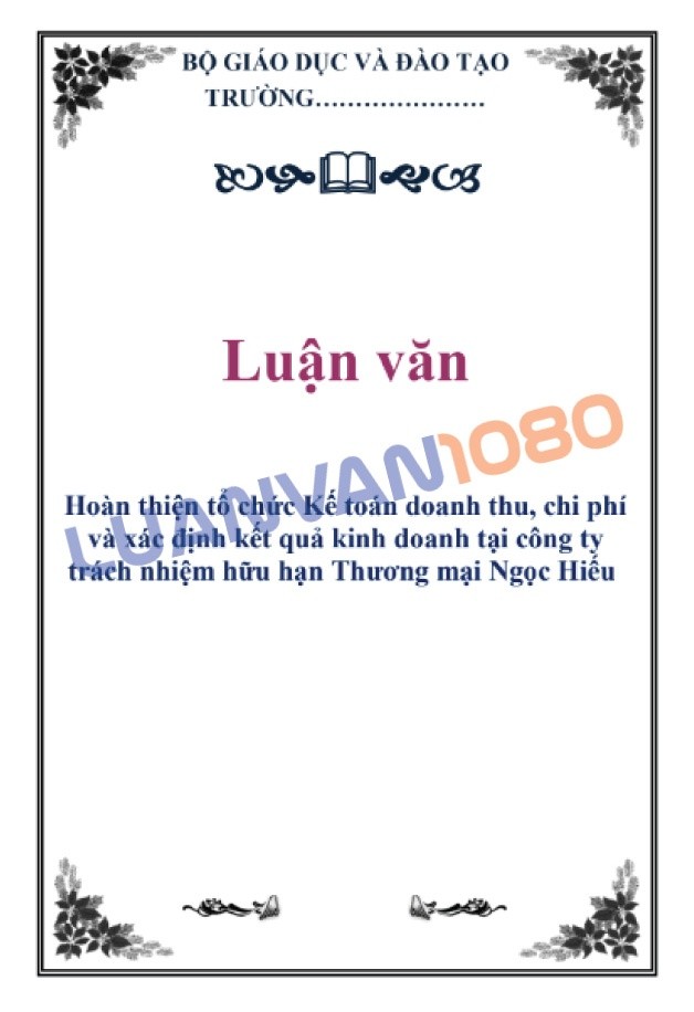 Luận văn kế toán doanh thu tại công ty TNHH Ngọc Hiếu