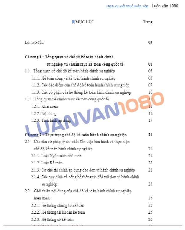 Luận văn về kế toán hành chính sự nghiệp vận dụng chuẩn mực kế toán
