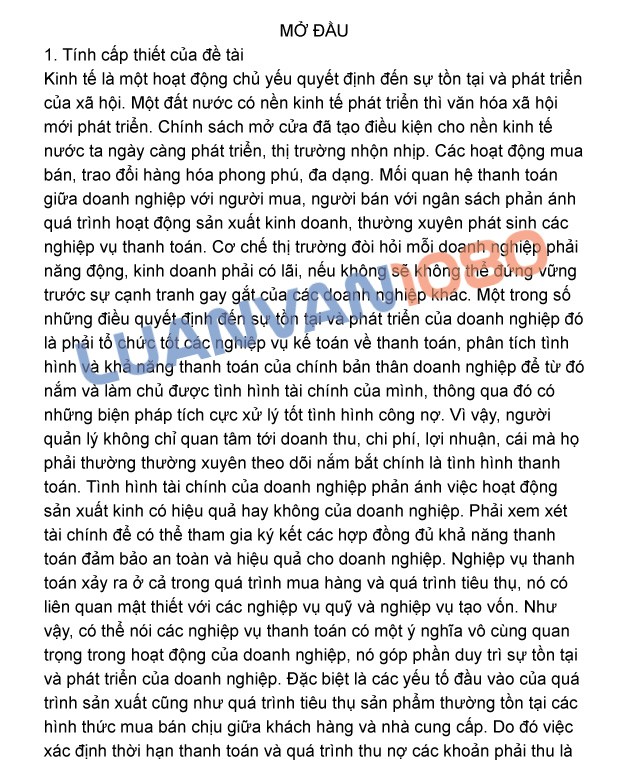 Luận văn kế toán thanh toán tại công ty Licogi