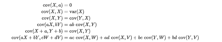 Cách tính hiệp phương sai với các tổ hợp tuyến tính Cách tính hiệp phương sai với các tổ hợp tuyến tính