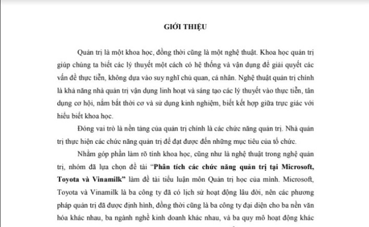 Lời mở đầu tiểu luận kinh tế vi mô