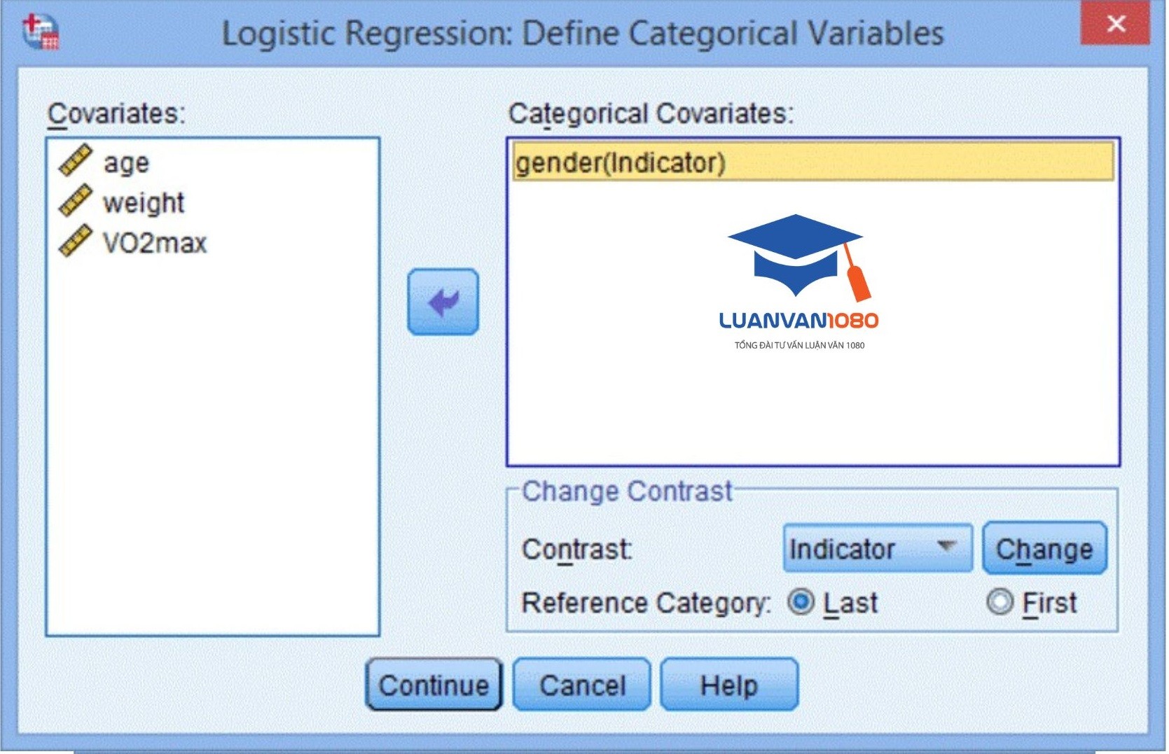 Chuyển biến độc lập sang ô Categorical Covariates Chuyển biến độc lập sang ô Categorical Covariates
