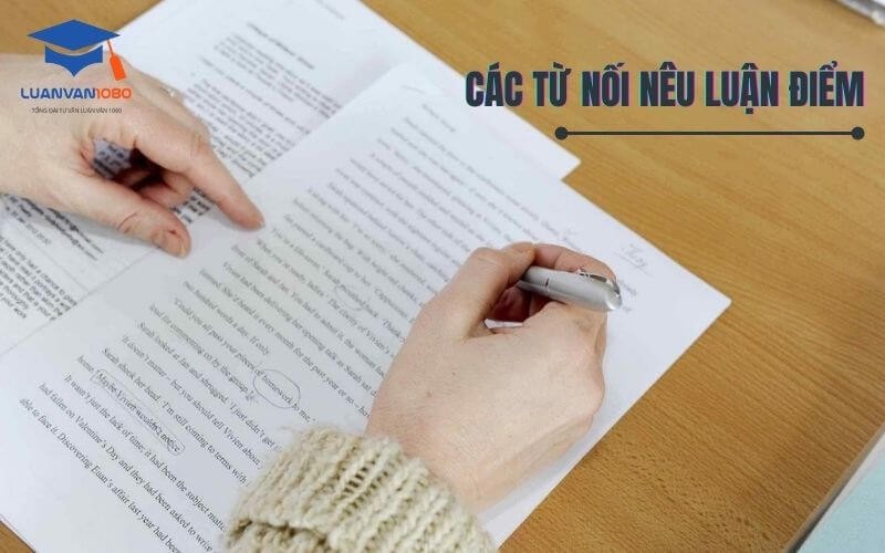 Các từ nối nêu lên luận điểm