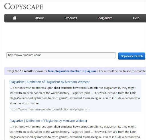 Tool check đạo văn CopyScape