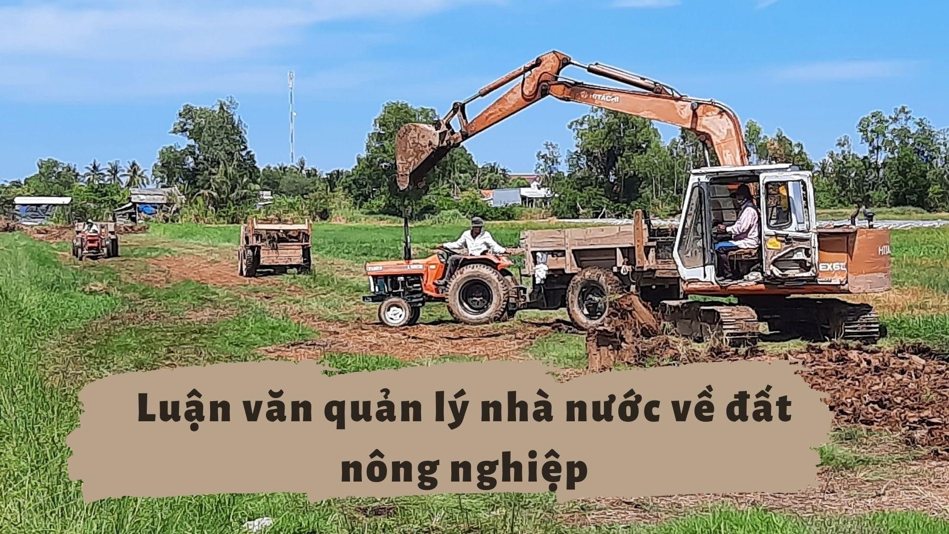 Luận văn quản lý nhà nước về đất nông nghiệp