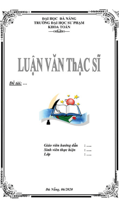 Mẫu bìa luận văn thạc sĩ 11 Mẫu bìa luận văn thạc sĩ 11