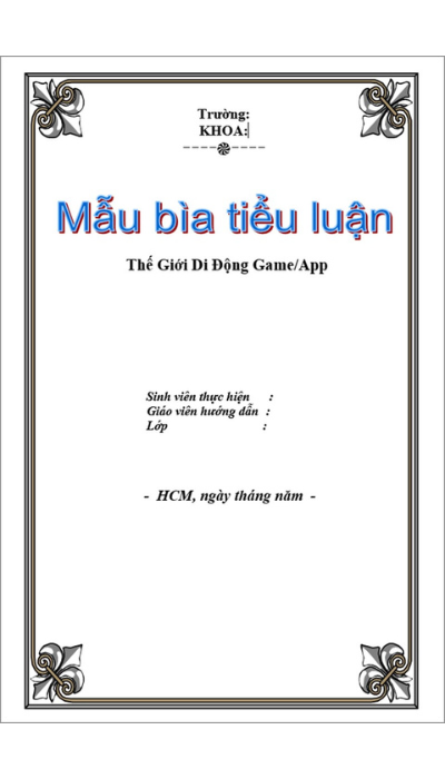 Mẫu bìa luận văn thạc sĩ 5 Mẫu bìa luận văn thạc sĩ 5