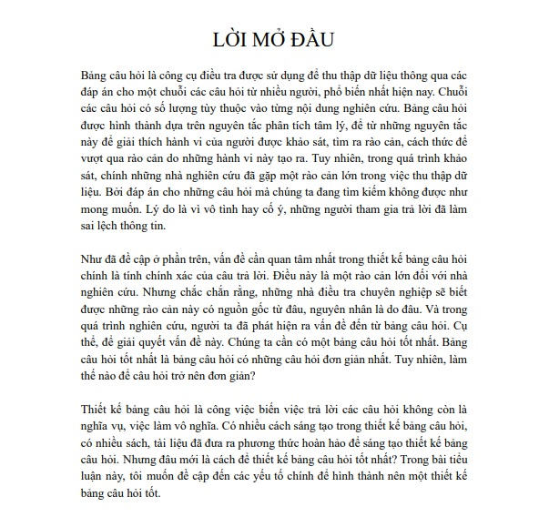 Lời mở đầu tiểu luận kinh tế vi mô về hiệu quả của dự án xây dựng