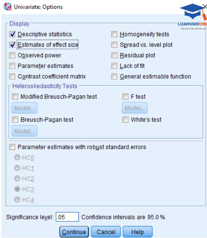 Kiểm định Ancova trong SPSS