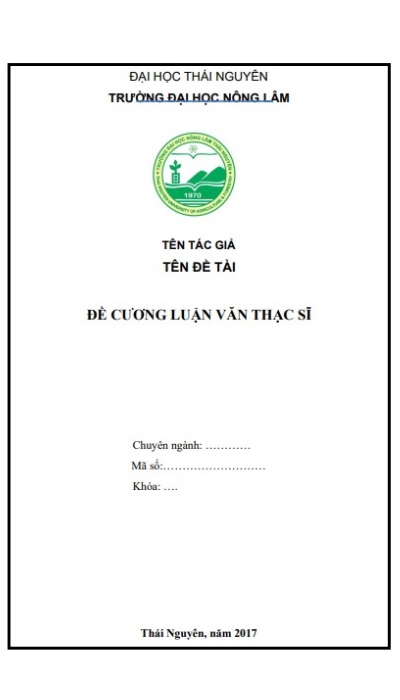 Mẫu bìa luận văn thạc sĩ 10 Mẫu bìa luận văn thạc sĩ 10