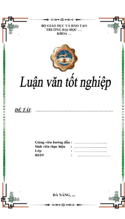 Mẫu bìa luận văn thạc sĩ 7 Mẫu bìa luận văn thạc sĩ 7