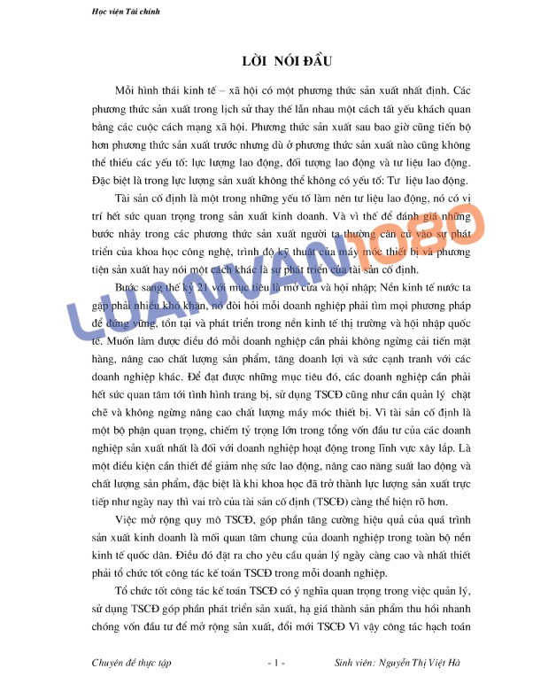 Luận văn kế toán tài sản cố định tại Công ty xây dựng Nam Ninh Luận văn kế toán tài sản cố định tại Công ty xây dựng Nam Ninh