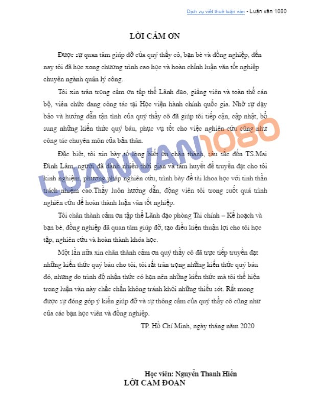 Luận văn quản lý tài chính đơn vị sự nghiệp công lập tại bệnh viện Thành Phố HCM
