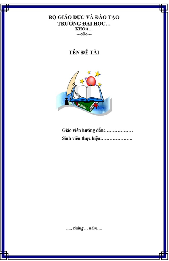 Mẫu bìa luận văn tốt nghiệp Hanu Mẫu bìa luận văn tốt nghiệp Hanu