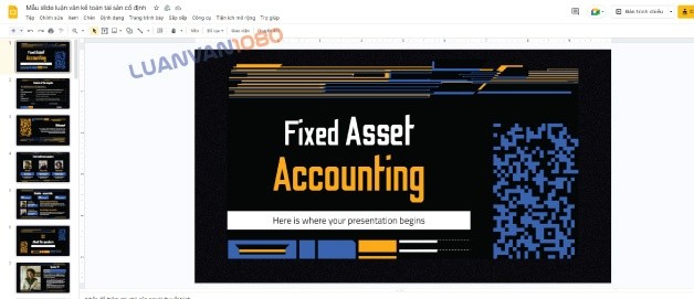 Mẫu powerpoint luận văn kế toán tài sản cố định 