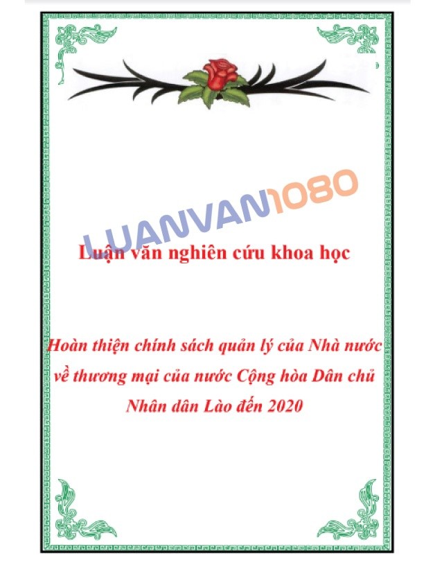 Nhân dân Lào Luận văn nghiên cứu khoa học của Cộng hòa Dân chủ Nhân dân Lào