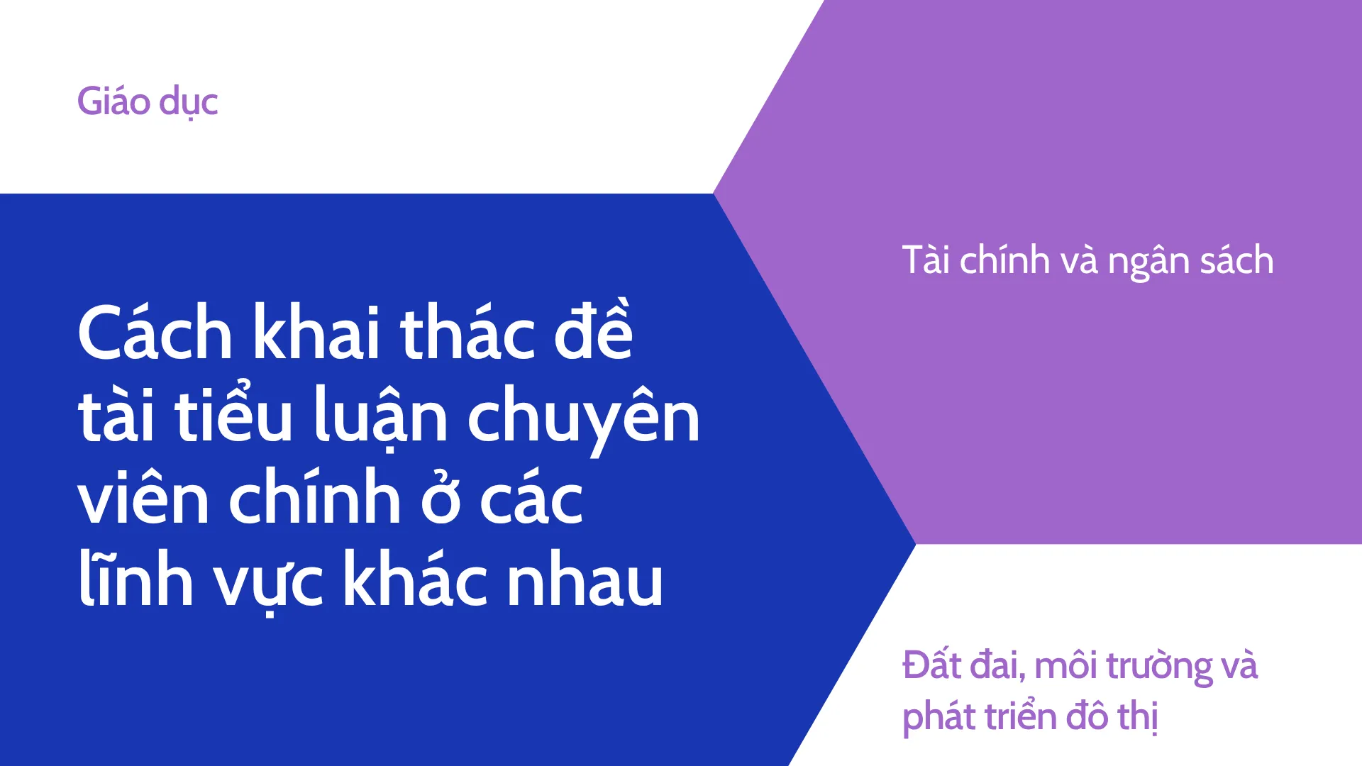Cách khai thác đề tài tiểu luận lớp chuyên viên chính