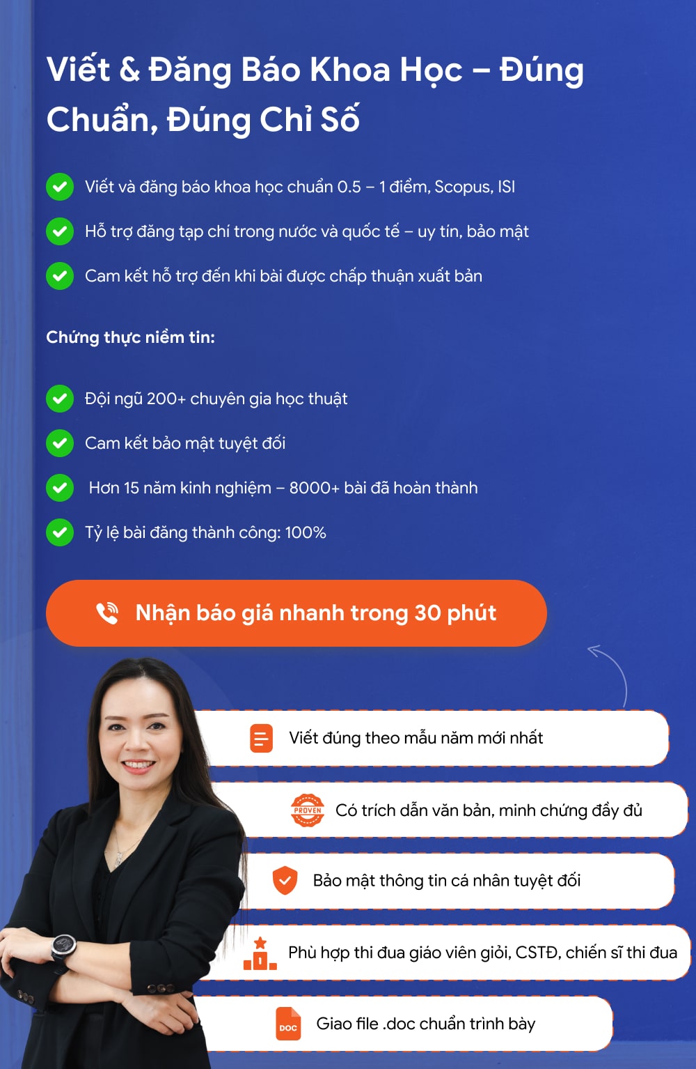 Dịch vụ đăng bài báo khoa học và viết thuê