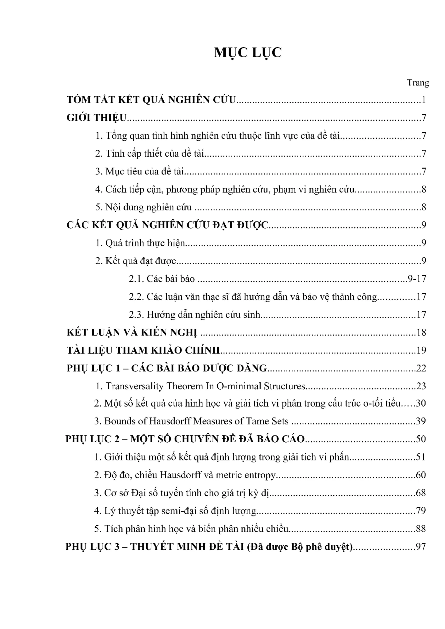 Mẫu mục lục viết báo cáo thực tập Mẫu mục lục viết báo cáo thực tập