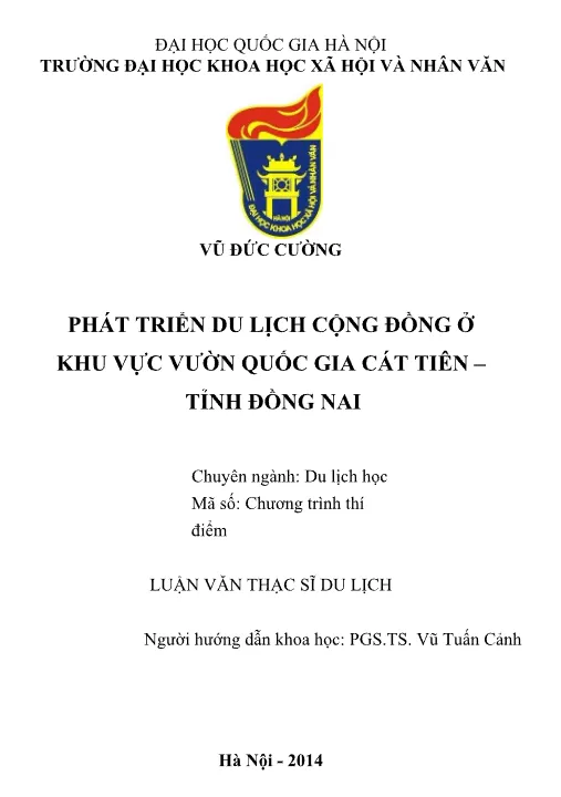 Mẫu bài tiểu luận về du lịch cộng đồng