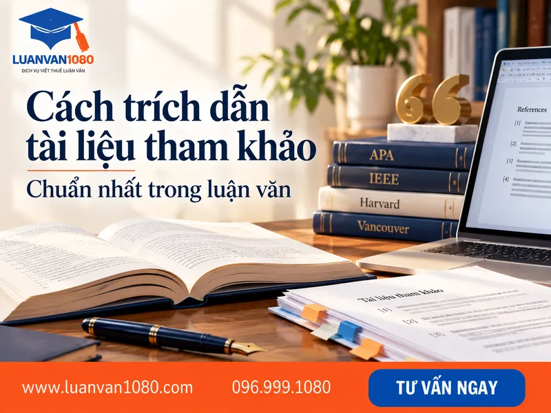 Cách trích dẫn tài liệu tham khảo chuẩn nhất trong luận văn