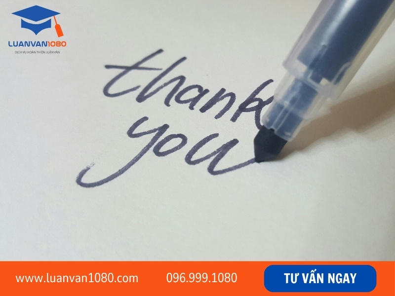 Lời cảm ơn trong luận văn thạc sĩ là gì và đặt ở đâu?