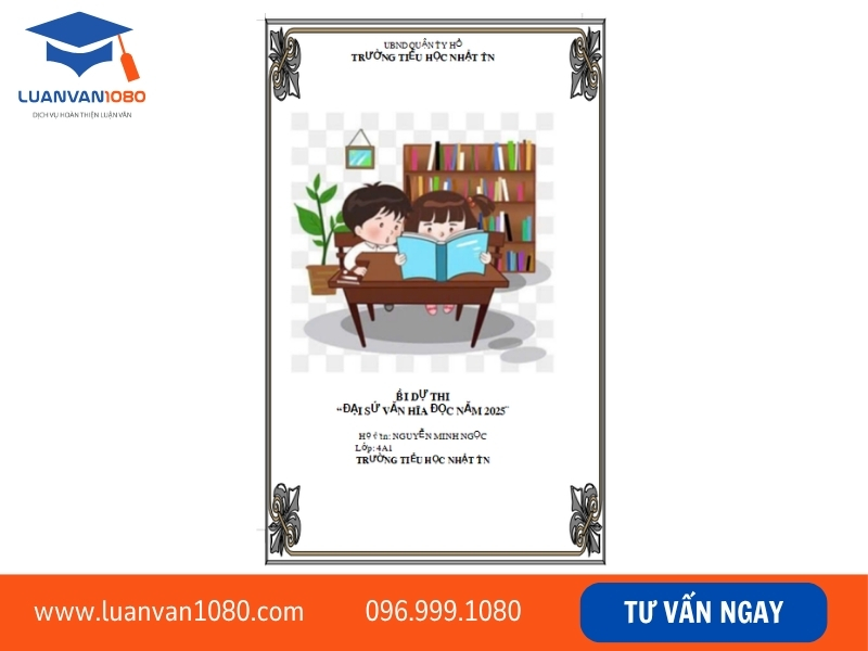 Mẫu bìa luận văn tốt nghiệp đẹp 3