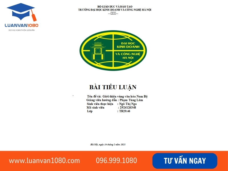Mẫu bìa luận văn tốt nghiệp đẹp 5