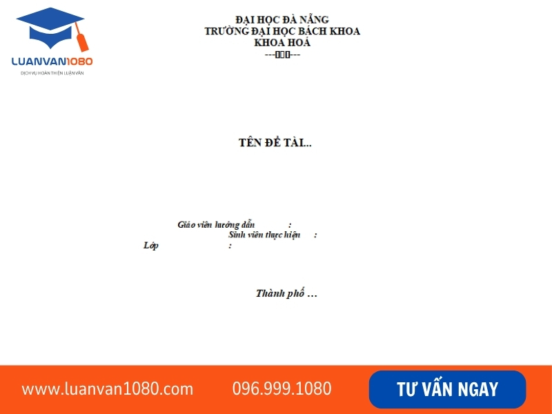 Mẫu bìa luận văn tốt nghiệp đẹp 7