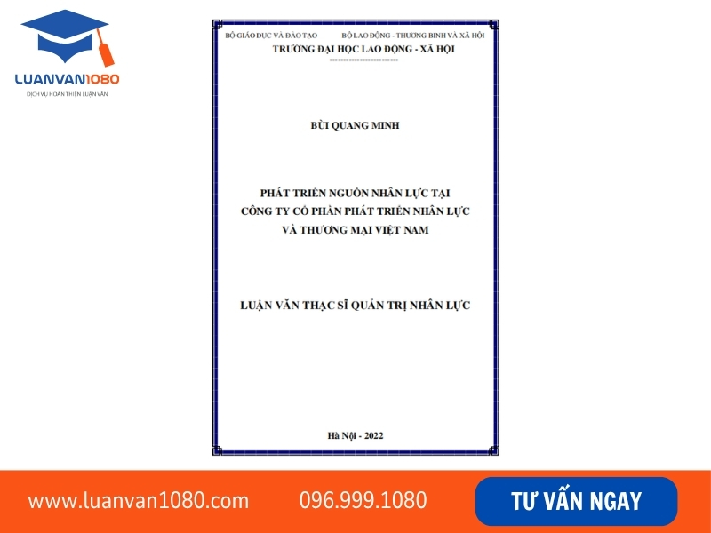 Mẫu luận văn quản trị nguồn nhân lực chất lượng cao tại Công ty Cổ phần Việt Nam