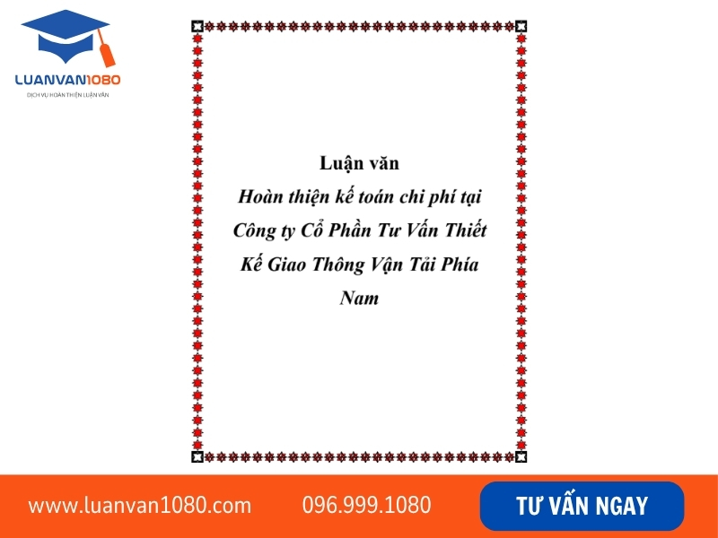 Mẫu luận văn thạc sĩ kế toán bán hàng và xác định kết quả kinh doanh