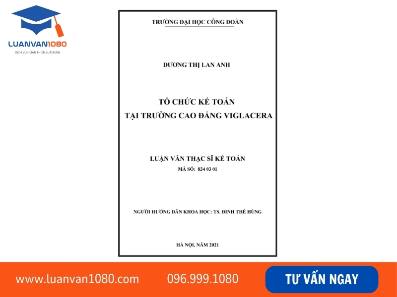 Luận văn thạc sĩ hoàn thiện tổ chức công tác kế toán