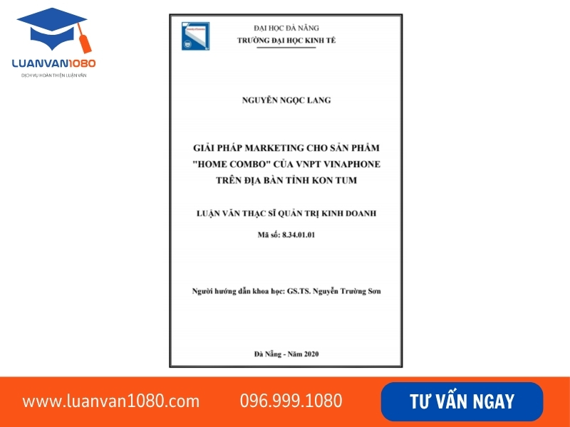 Mẫu luận văn thạc sĩ quản trị kinh doanh PDF nên tham khảo 1