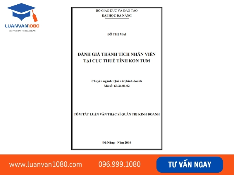 Mẫu luận văn thạc sĩ quản trị kinh doanh PDF nên tham khảo 2