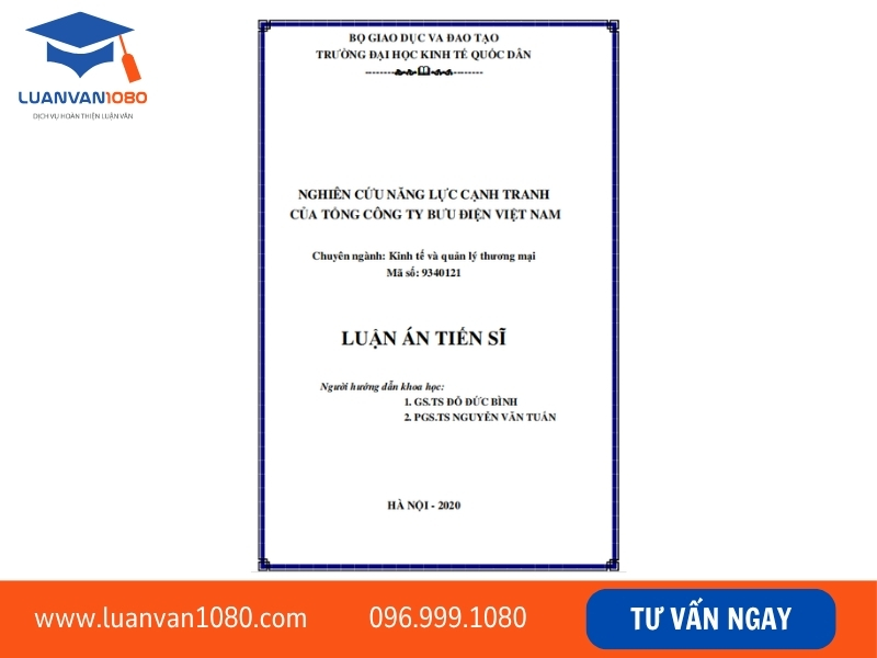 Mẫu luận văn tốt nghiệp ngành kinh doanh thương mại nên tham khảo