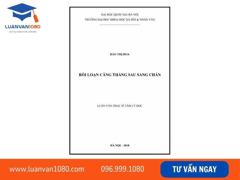 Mẫu luận văn/khóa luận tốt nghiệp ngành tâm lý học nên tham khảo 1