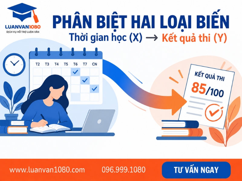 Phân biệt biến độc lập và biến phụ thuộc