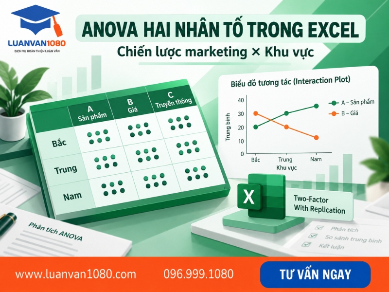 Phân tích ANOVA trong Excel