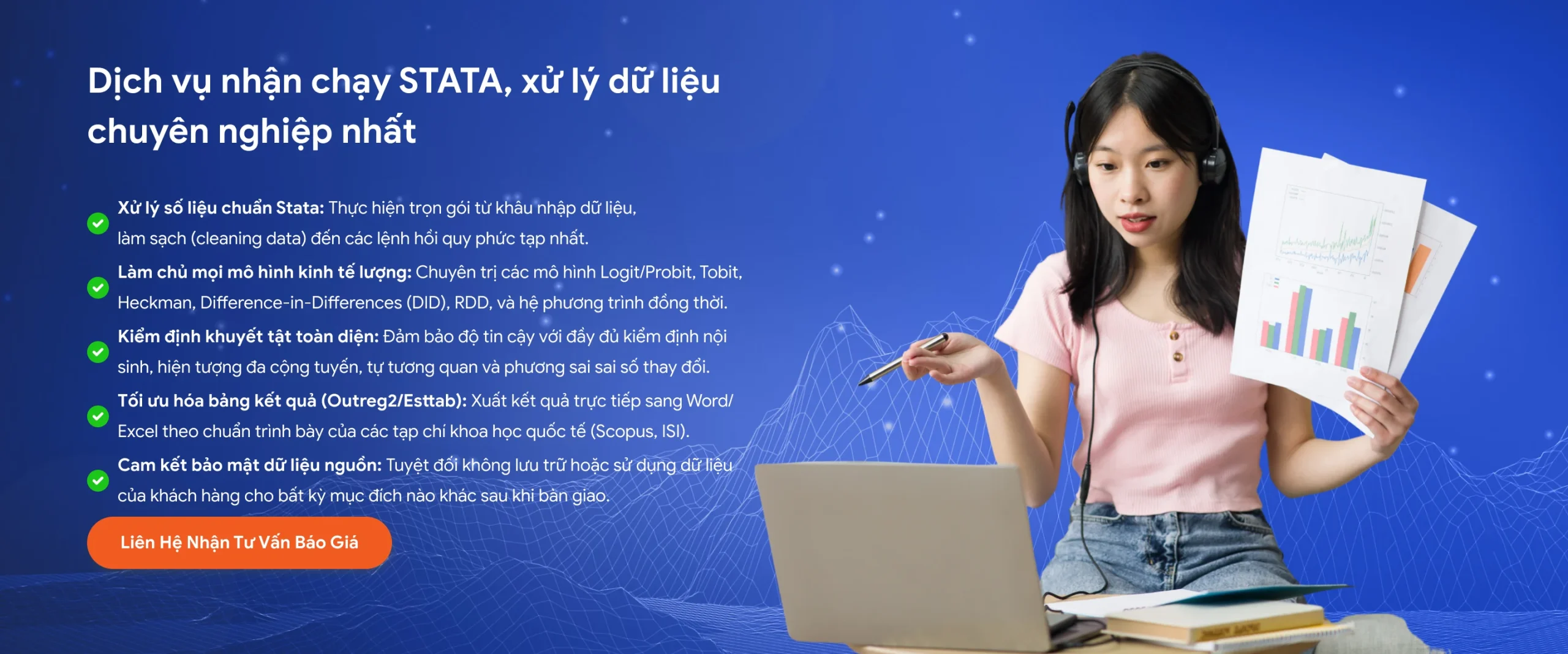 Dịch vụ nhận chạy STATA, xử lý dữ liệu chuyên nghiệp nhất