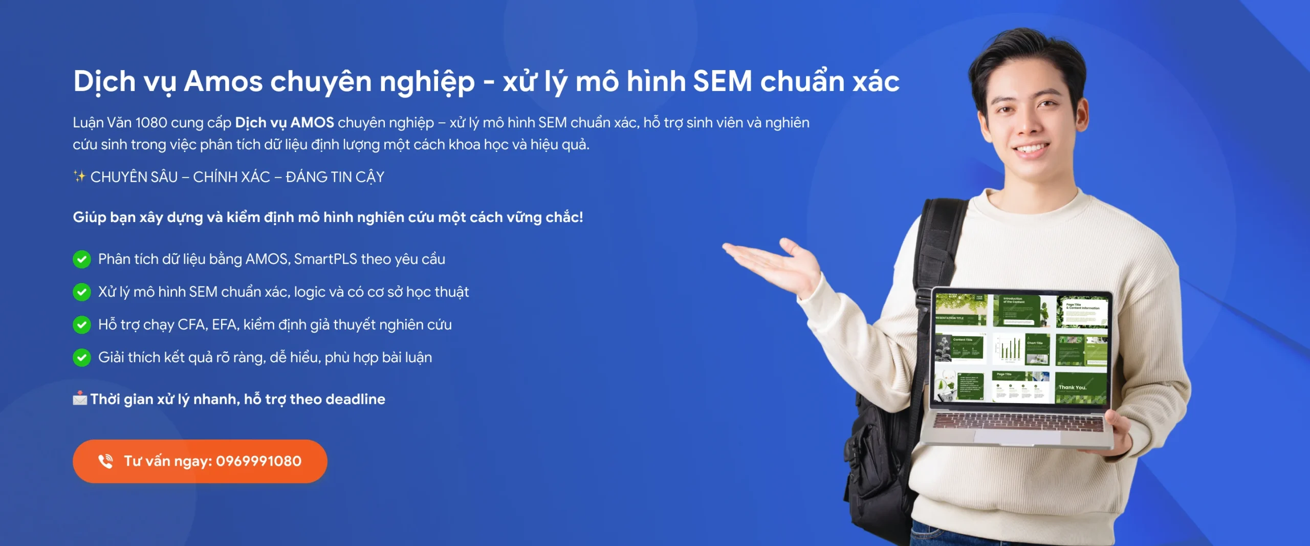 Dịch vụ Amos chuyên nghiệp – xử lý mô hình SEM chuẩn xác
