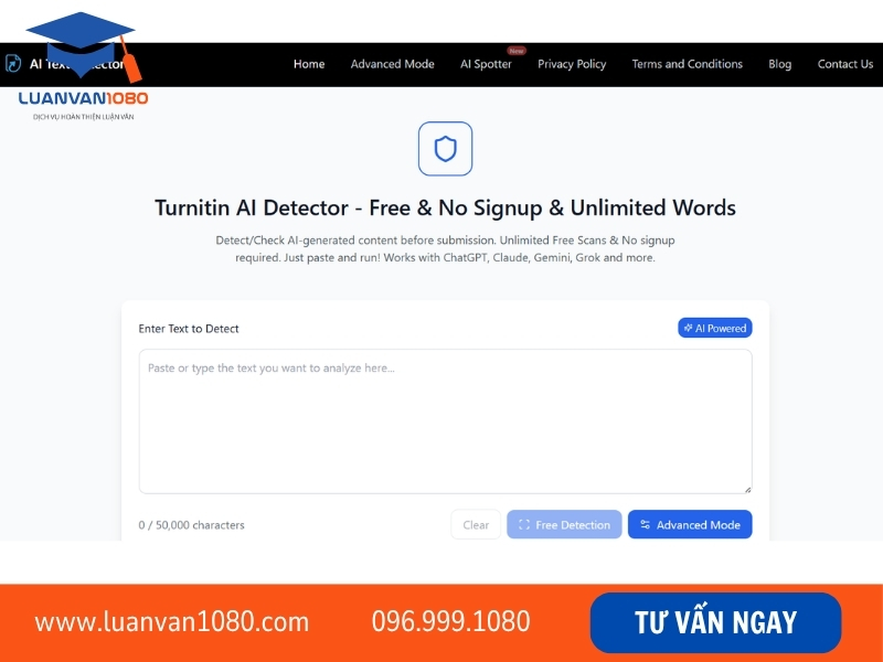 Top công cụ check AI luận văn phổ biến nhất