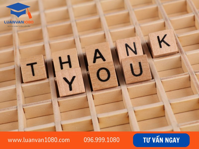 Mẫu lời cảm ơn trong tiểu luận triết học