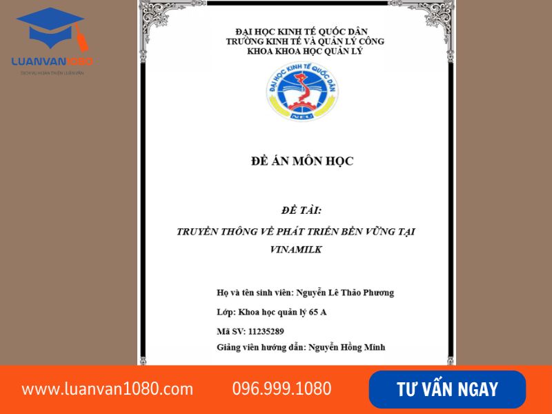 Tải mẫu bìa tiểu luận NEU file Word miễn phí 2026